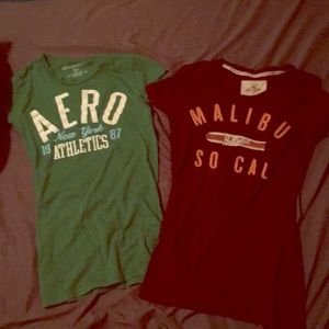 Holister and Aeropostale t-shirts
